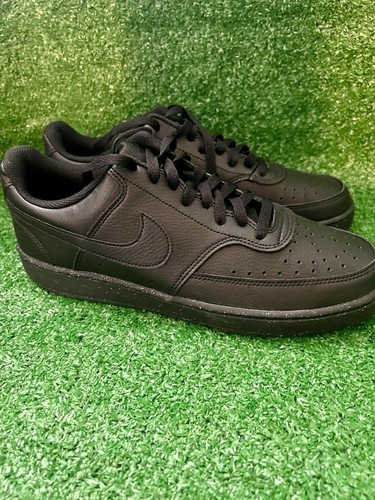 Nike Court Vision Low NN Triple Black Shoes Men's Size 10 (DH2987-002) - Picture 3 of 6