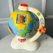 Vtech Spin And Discover Globe Animals Model 685 Rare HTF Tested WORKS!