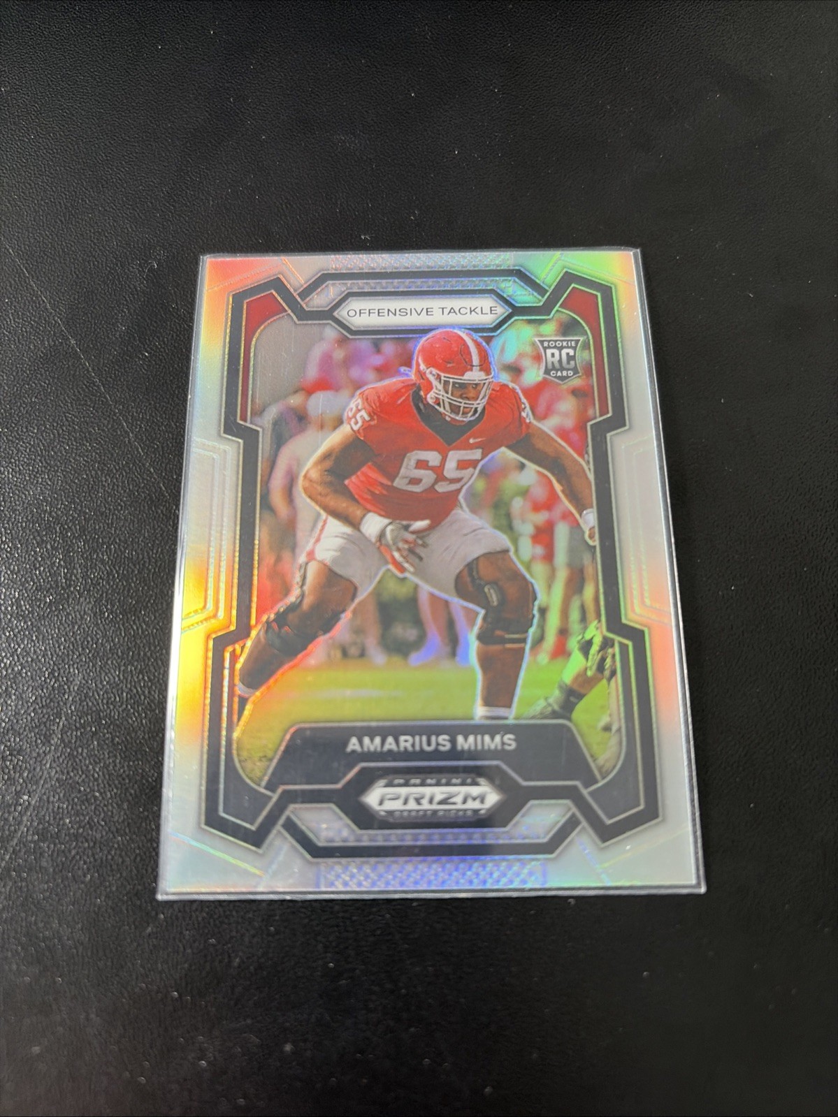 Amarius Mims Panini Prizm Draft Picks #126 Silver