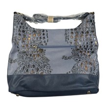 Karla Hanson Eva Hobo Bag 12.5x4x9 Textured T...