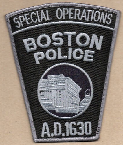 Boston PD (MA) Special Operations Police Patch - Subduded