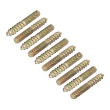 15pcs Double Ended Screw M6x40mm Hanger Bolt Self Tapping Double Sided Screw