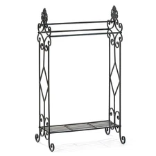 Standing Towel Rack for Bathroom,3-Tier Floor Freestanding Towel Racks with S...