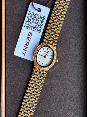 Berny Uhr in vintage Gold, stainless Steel (wasserfest) 