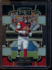 2023 Panini Select Andre Jones Black and Red Prizms Die Cuts Commanders #98