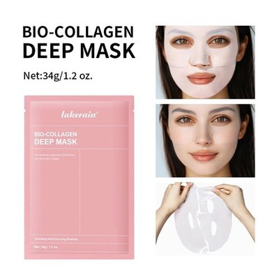 Bio-Collagen Real Deep Mask Supplement Collagen Hydrating Overnight Hydrogel Mas