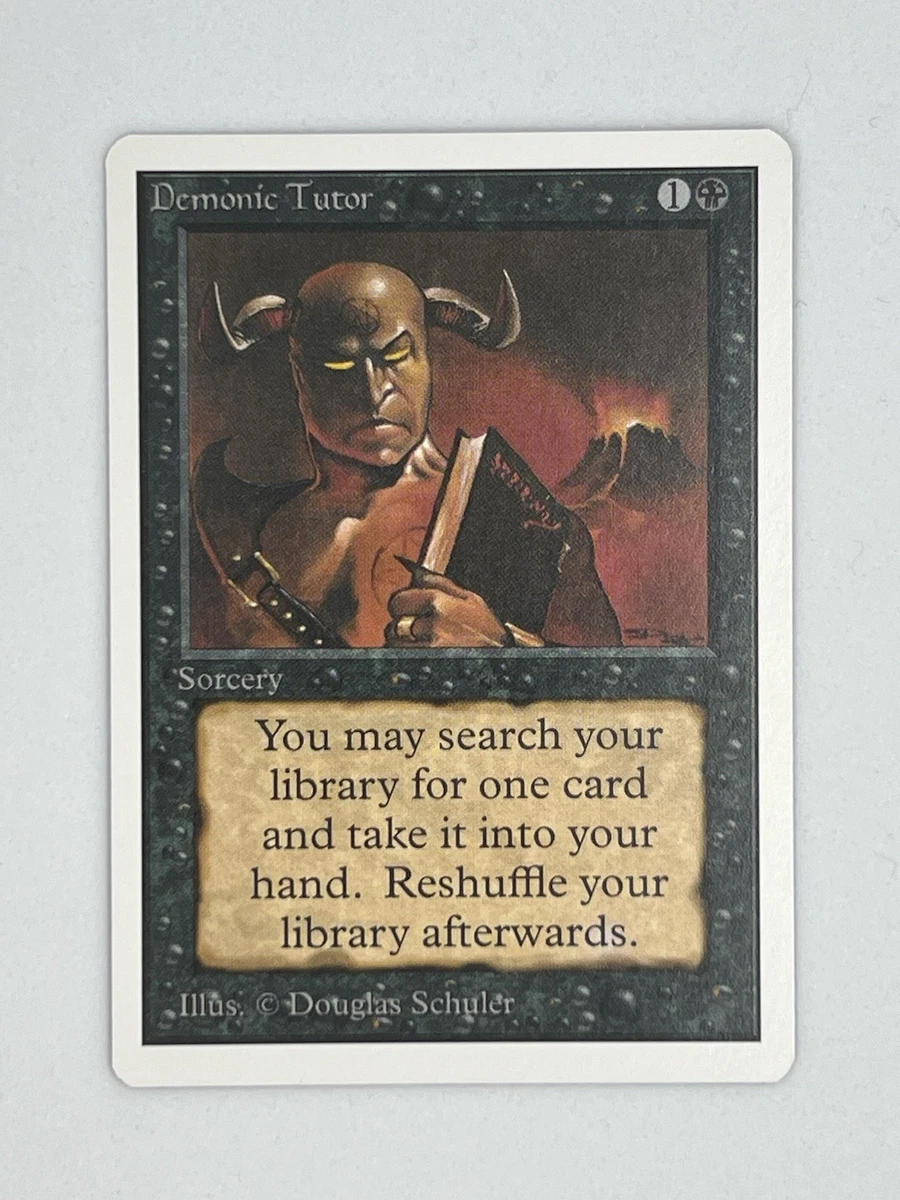 Demonic Tutor Magic: The Gathering Near Mint or Better Uncommon