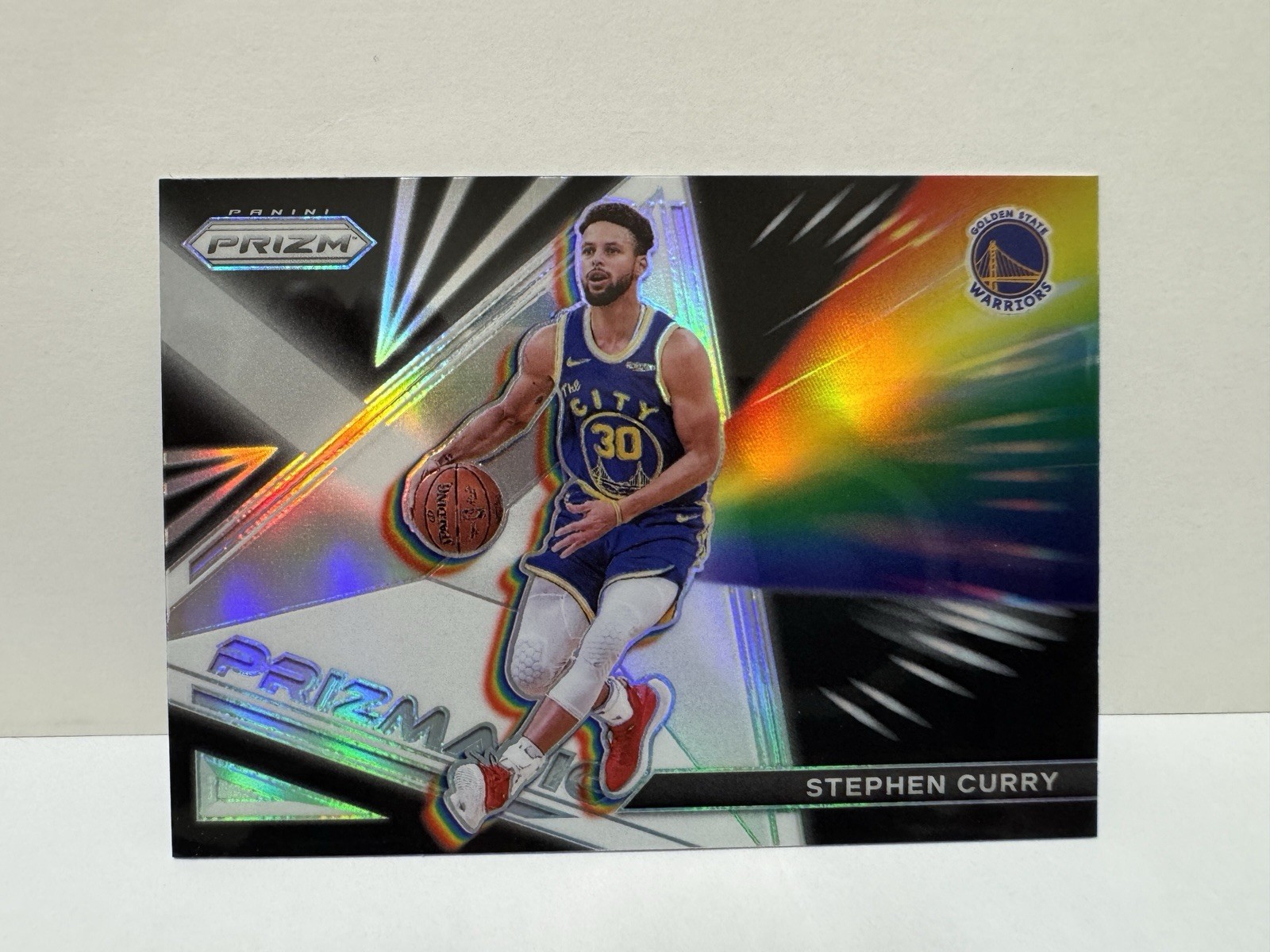 2021-22 Panini Prizm - Prizmatic Stephen Curry #26 Silver Prizm - Warriors