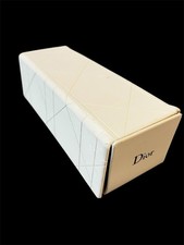 CHRISTIAN DIOR White Fold Over Lid EYEGLASSES/SUNGLASSES Case 6" X 2.25"read de