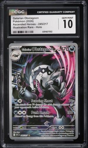 Galarian Obstagoon graded CGC 10 for sale on eBay