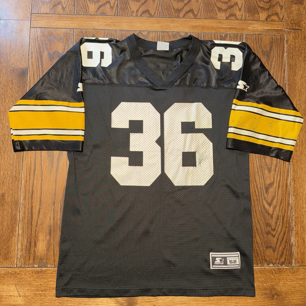 ビンテージ　激レア　STARTER アメリカンフットボールシャツ 36 黒 XL Starter Jerome Bettis NFL Jerseys for sale | eBay