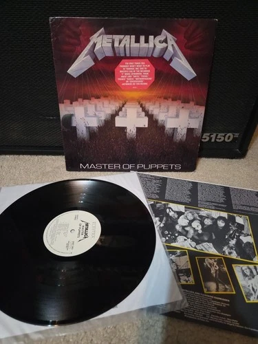 Metallica Master Of Puppets Lp Vinyl 1986 1st PROMO Press Hype/Insert VG/VG++
