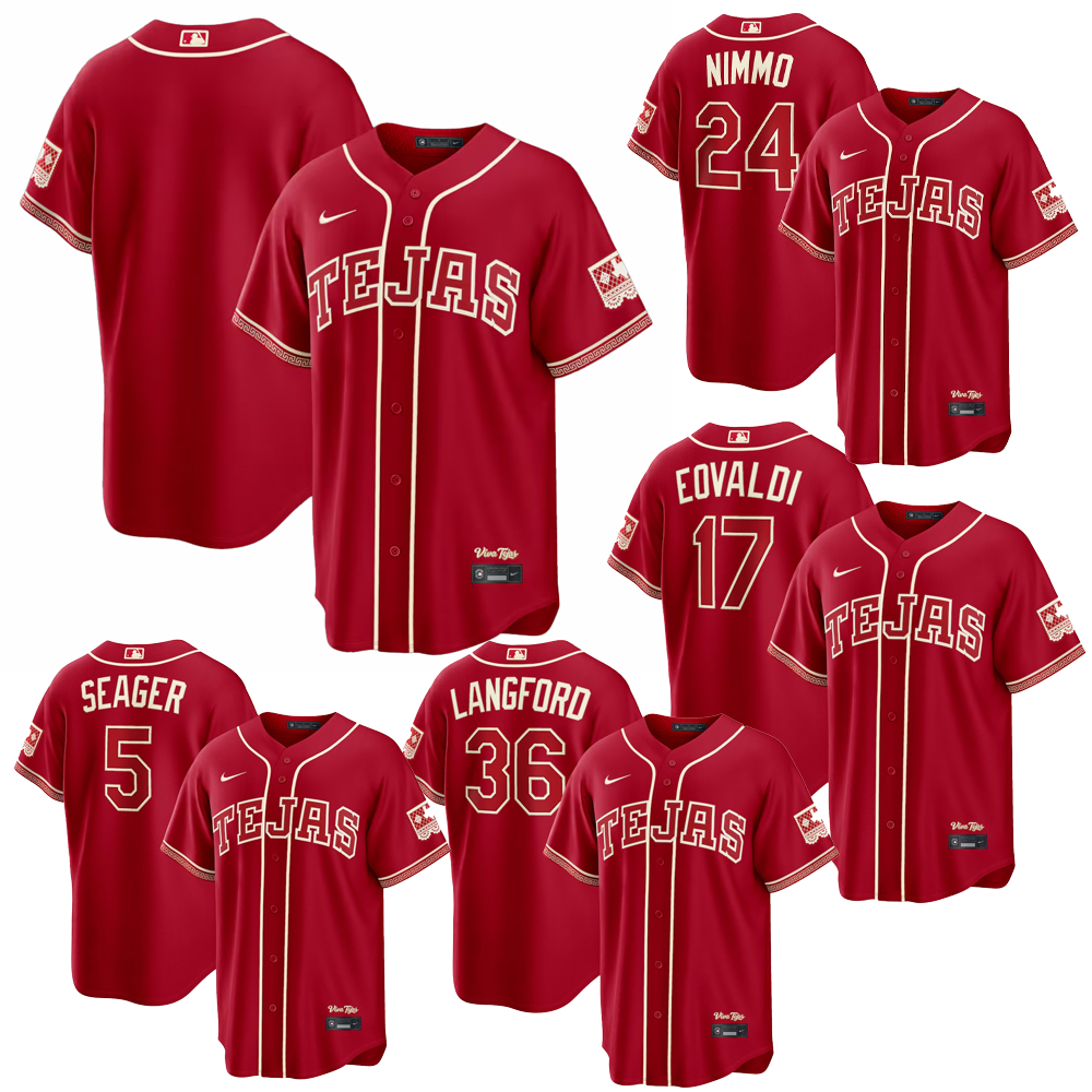 Men's Texas Rangers Red 2026 City Connect Stadium Stitched | eBay