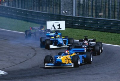 Championship A1 Ring 2002 Tiago Monteiro battles with Nicolas Kies- Old Photo