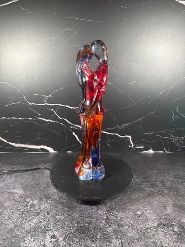 Vintage Murano Glass Lovers Figurine by Mario Badioli- Personalized and signed