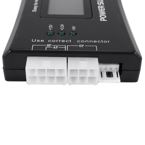 20+4 Pin LCD Supply Tester for ATX, ITX, BTX, PCI-E, SATA, HDD P2O82110 - Afbeelding 3 van 10
