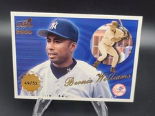 2000 Aurora Premiere Date Parallel Bernie Williams Card 101 Numbered 49/52