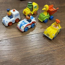 Muppets Inc Sesame Street Vintage Cars (5 total) Big Bird, Oscar The Grouch b6