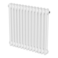 Flomasta 2 Column Radiator White Square Central Heating 612.3W (H)60x(W)60.5cm