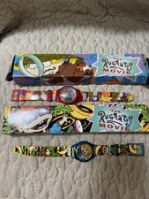 Vintage Rugrats Movie Watch Lot Of 2 Burger King Angelica Chuckie Tested Works