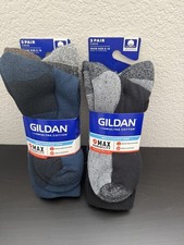 NWT Gildan Ultra Cotton Men s Cushion Crew Socks Shoe Size 6-12, 2 packs