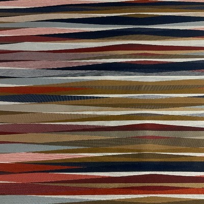 Maharam Paul Smith Overlapping Stripe Clay Upholstery Fabric