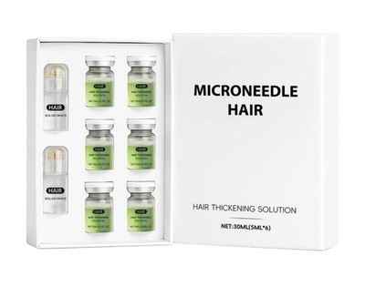 Microneedle Haarpflege Haar Roller Serum - Haarverdichtung Lösung 30ml SCHNELLE P/P