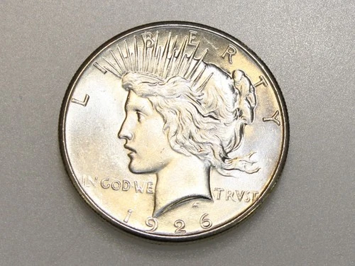1926-P $1 PEACE SILVER DOLLAR GEM BU