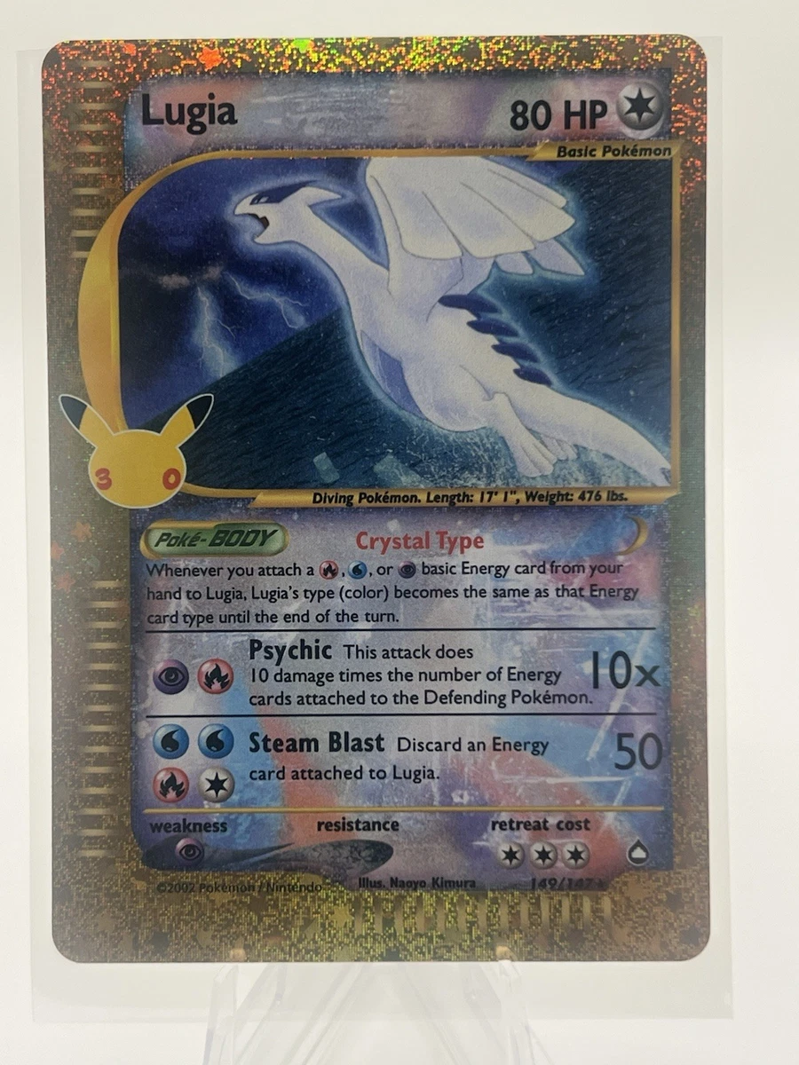 Pokémon Lugia Pokémon TCG Aquapolis Individual Collectible Card
