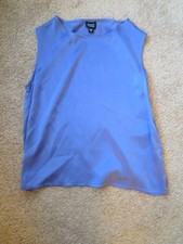 Eileen Fisher Dark Blue 100 Silk Camisole Size Small
