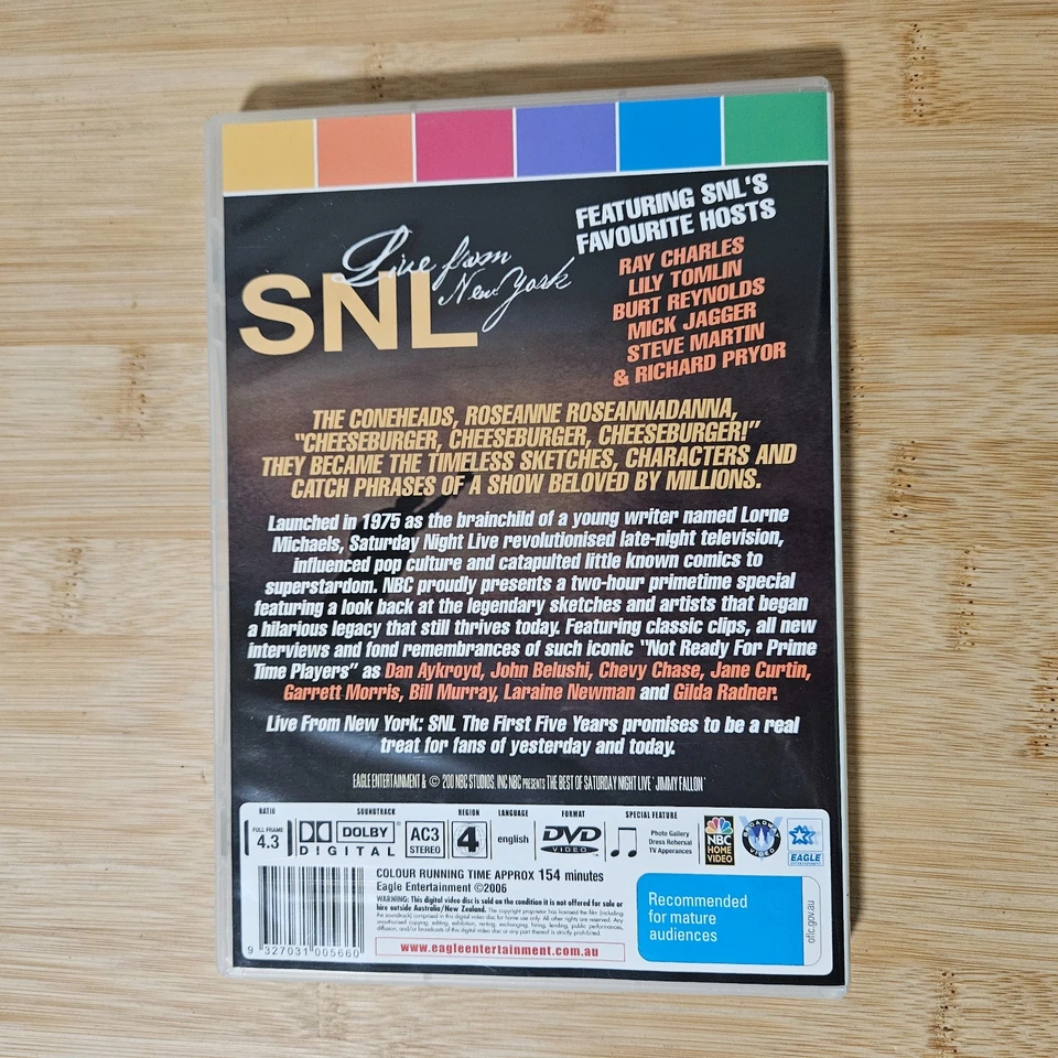 SNL Saturday Night Live - The First 5 Years DVD (Region 4, 2005) - image 2 of 4