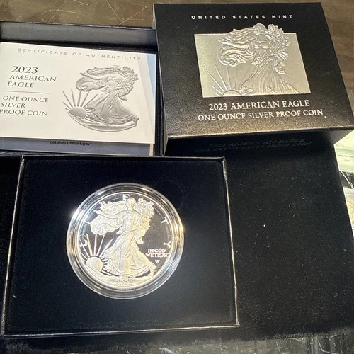 2023 W American Silver Eagle PROOF 1oz 23EA New US Mint Box OGP COA