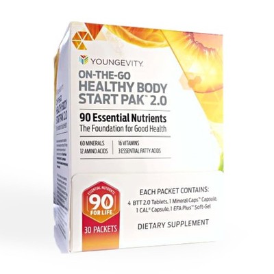 Healthy Body Start Pak 2.0 Multivitamins Minerals EFAs Amino Acids 1.88 Pound