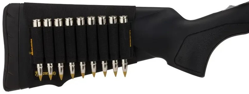 Browning Stock Option Elastic Buttstock Cover for Rifles, Black, 9 Round, 129050