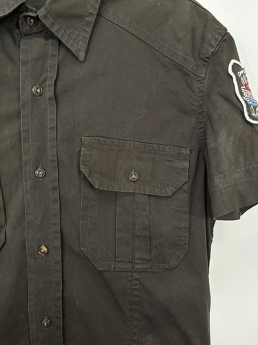 Dsquared2 Brown Embroidered Camp Logo Short Sleeve Shirt - Picture 6 of 14