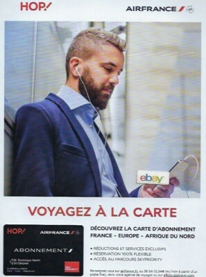 AIR FRANCE HOP! VOYAGES A LA CARTE ABONNEMENT SKY PRIORITY CARD 2018 AD