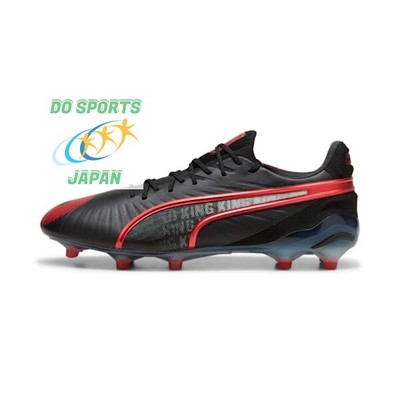 PUMA King Ultimate LAUNCH EDITION 108067 01 Black-Rosso Corsa Men Soccer Cleats