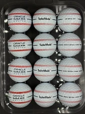 TaylorMade TP5x Stripe RedBull Oracle Racing 12 Mint 5A Used Golf Balls AAAAA
