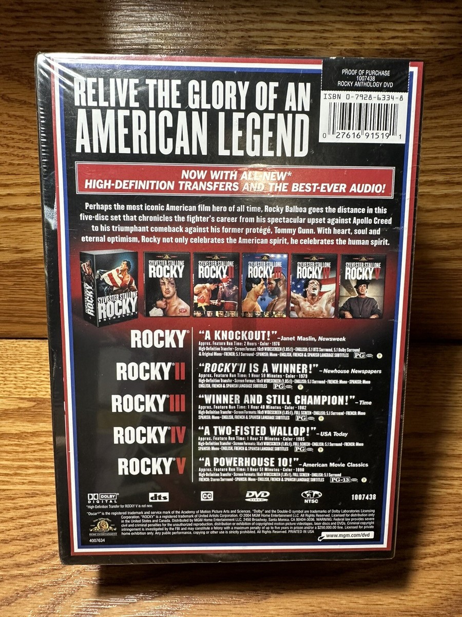 洋画　DVD　18本セット ROCKY COMPLETE COLLECTION MOVIES DVD SET ALL 1 2 3 4 5 6
