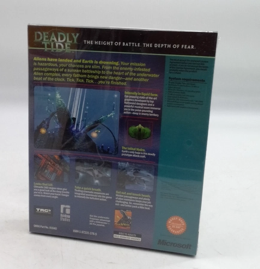 Deadly Tide Microsoft Windows 95 PC Game 1996 New Sealed - Image 2 of 4