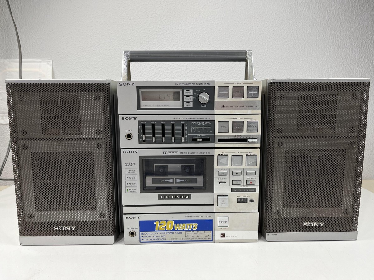 VINTAGE Sony FH-7 Stereo Boombox Ghettoblaster Stereo Cassette | eBay