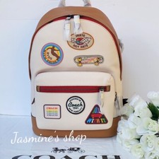 Mochila Coach West nueva con etiquetas con parches cj512 venta al por menor $628