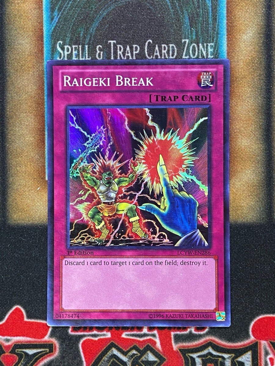Yugioh Raigeki Break LCYW-EN286 Super Rare 1st Ed LP | eBay Yugioh Raigeki Break LCYW-EN286 Super Rare 1st Ed LP | eBay