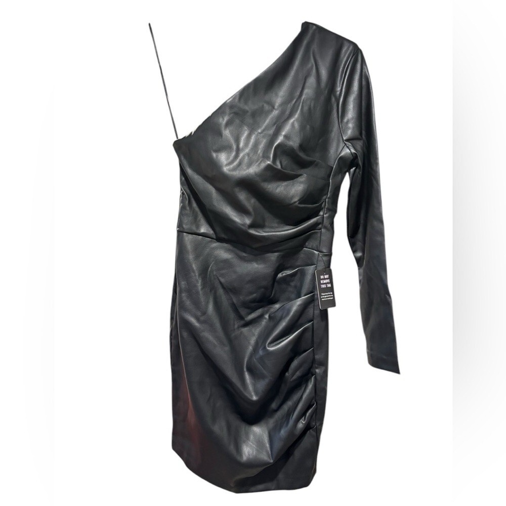chinese dress ladies Vegan Leather Dress  GOODIES COLLECTIONS