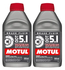 Motul DOT 5.1 - 1 Liter AM - Long Life Fully Synthetic Brake Fluid (2 x 0.5L)