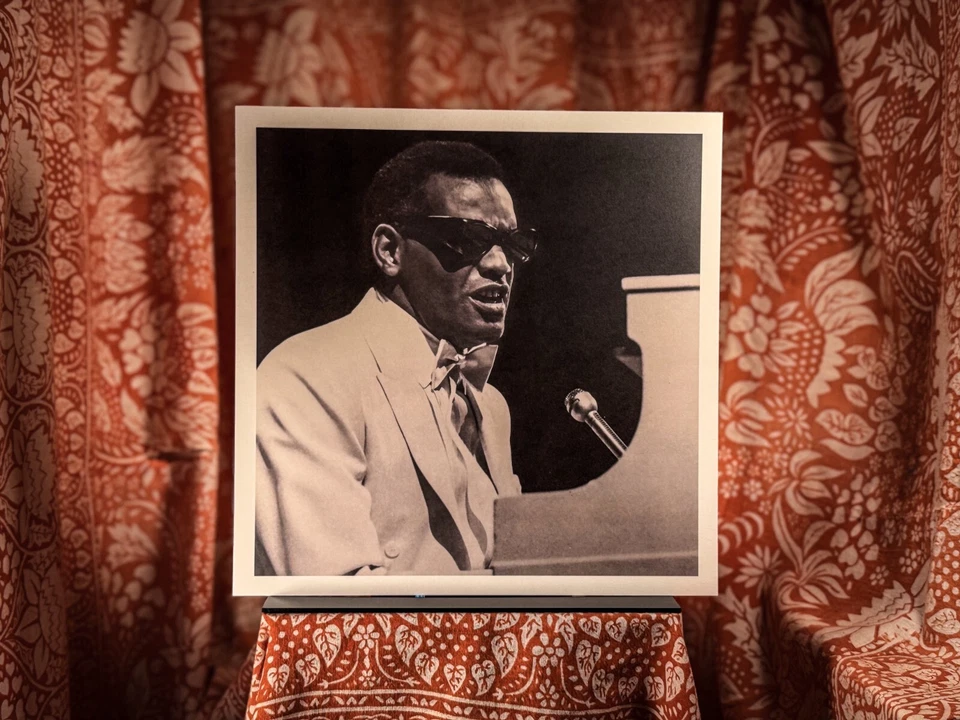 SEALED Ray Charles In Person BLUE vinyl 180G me please VMP live hits modern LP - Image 2 of 4