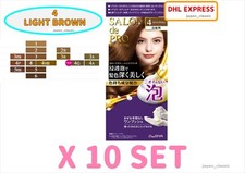 DARIYA SALON DE PRO FOAM HAIR COLOR EXTRA RICH FOR GRAY HAIR 4 LIGHT BROWN X 10