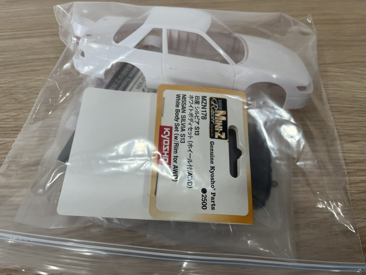 OLD Very Rare Kyosho MINI-Z Racer WHITE BODYSET NISSAN SILVIA S13
