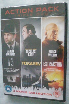 Action Triple Movies: 13/Tokarev/Extraction Brand New Sealed- Free UK  P&P UK
