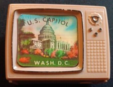 Vintage 1970s Whitehouse US Capitol TV Pencil Sharpener Cinemagraph Made In USA